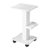 Salon Trolley Cart with Tray - White